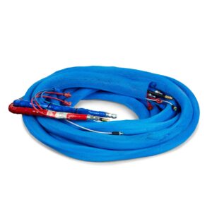 Tuyauterie chauffante Xcelerator Reactor 3 Graco 9.5mm 15m 240 bar Blue Mesh RTD- 96B145