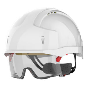 Casque EVO VISTAlens crémaillère, ventilé, surlunette intégrée - JSP - AMB170-004-F00