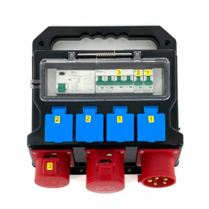 Coffret portatif de distribution électrique, 4 prises 230V/32A + 1X CEE 400V/16A - COFF3160062