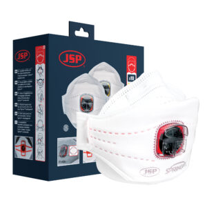 Masque jetable trois plis Springfit™ FFP3V (435) avec Valve Typhoon™ (boîte de 10) JSP - BGA182-206-000